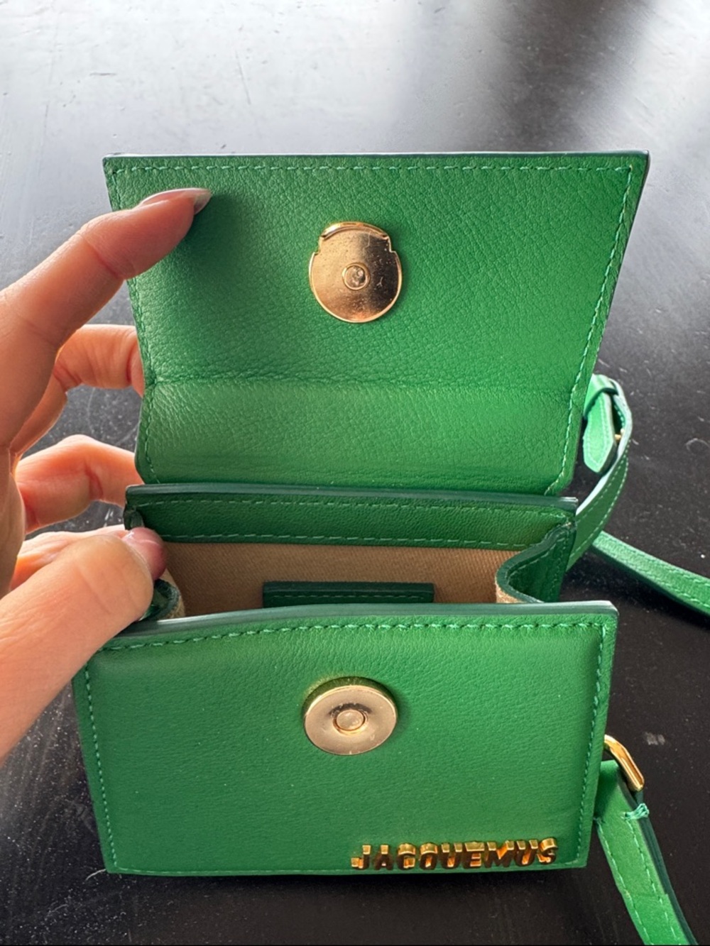 Jacquemus Emerald Green Mini Leather Top-Handle Bag ✨ - Picture 5 of 10